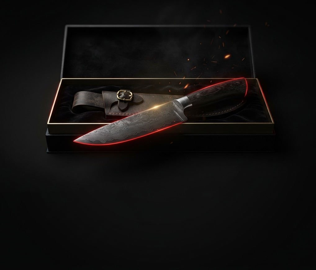 Hand-forged knife gift set